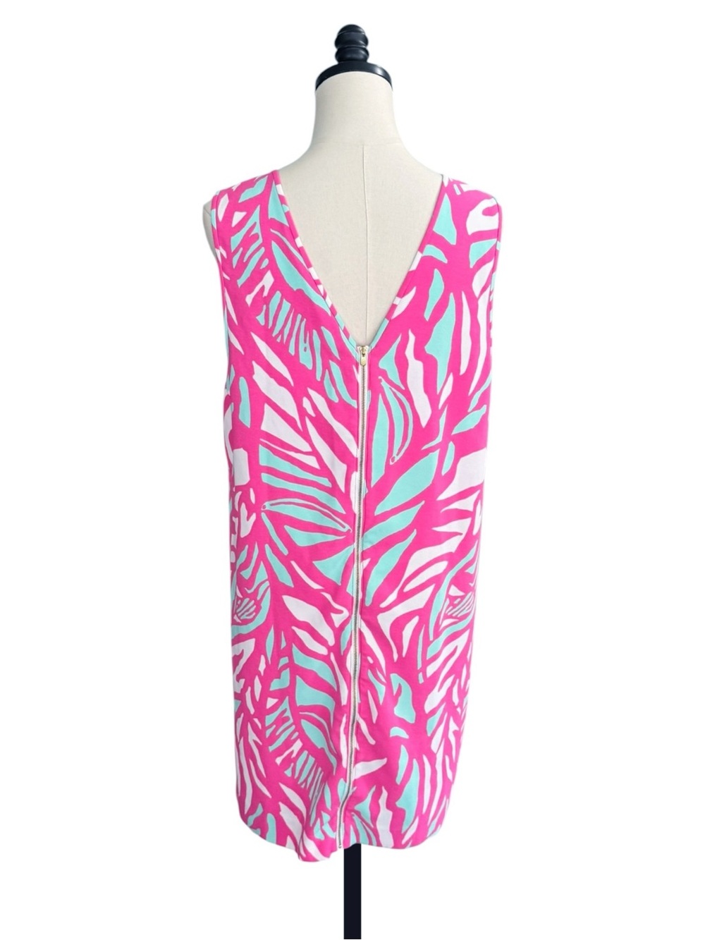 Lilly Pulitzer Sabrina Sleeveless Shift Dress in Papaya Playa Capri Pink | L - Picture 5 of 11